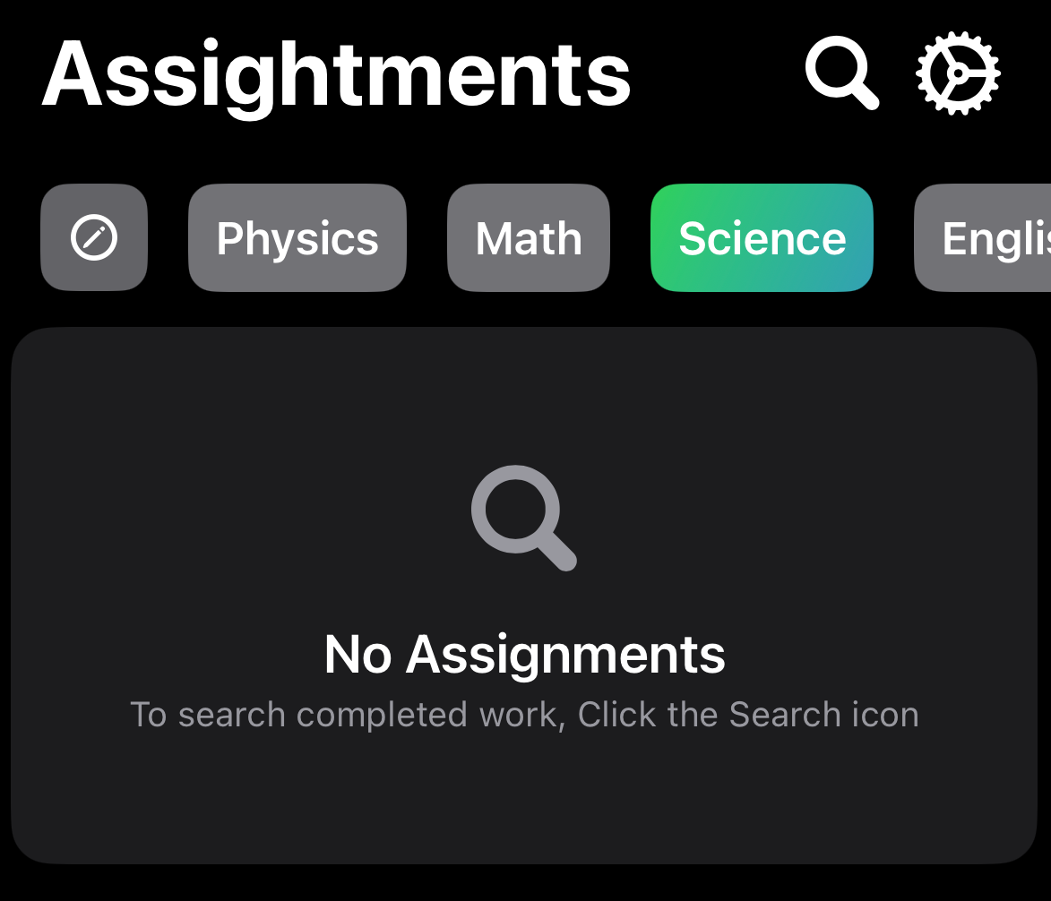 Assignment Tracker screenshot 1